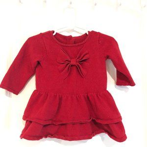 Gymboree baby girl burgundy dress
